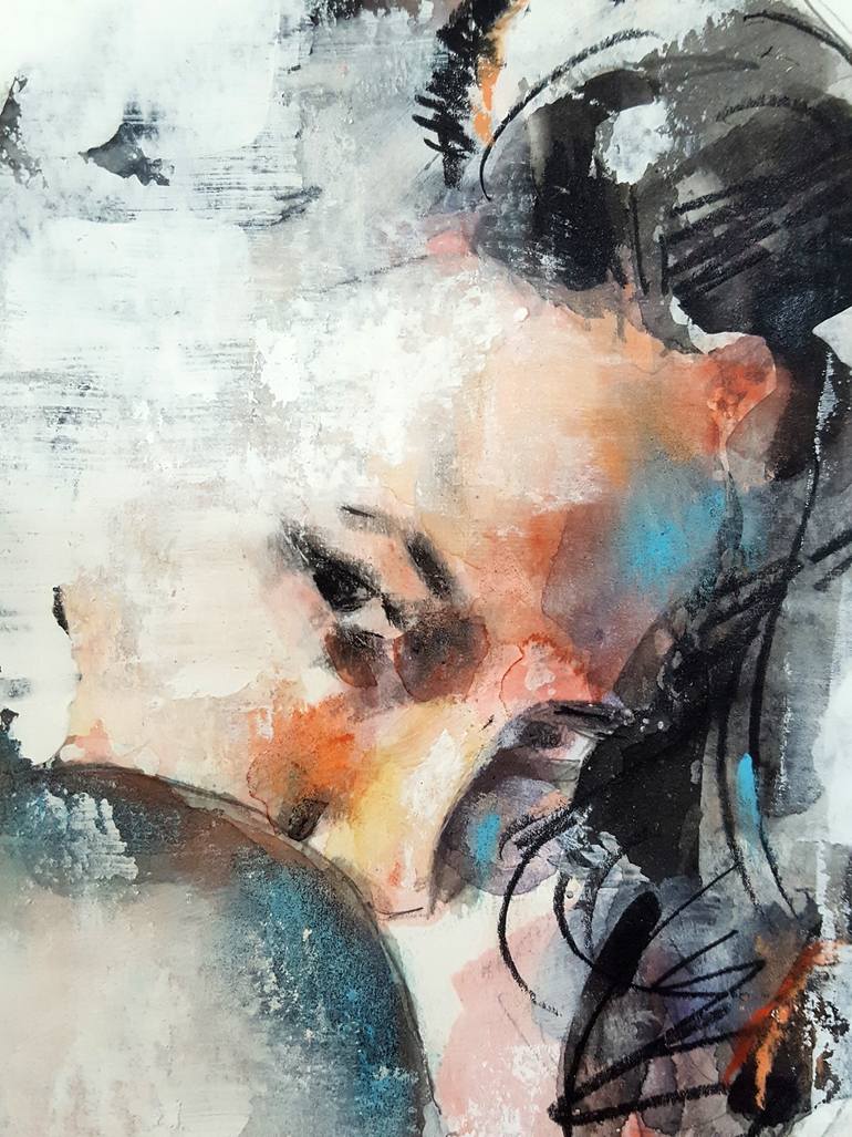 Original Expressionism Nude Drawing by Thomas Donaldson