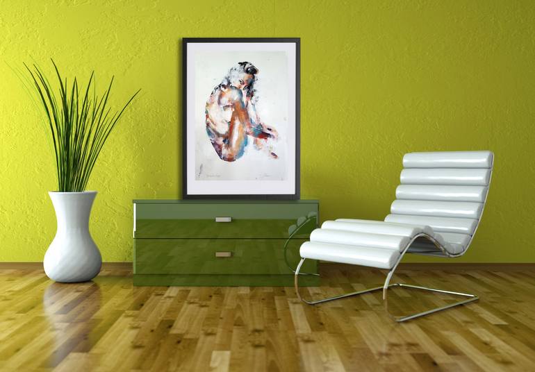 Original Expressionism Nude Drawing by Thomas Donaldson