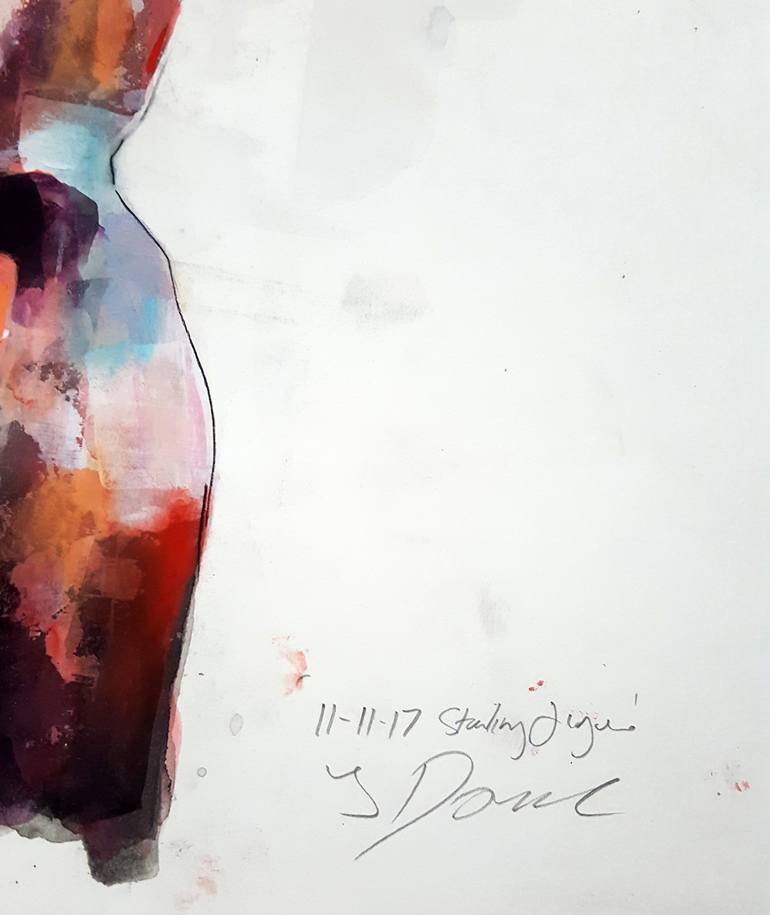 Original Expressionism Nude Drawing by Thomas Donaldson