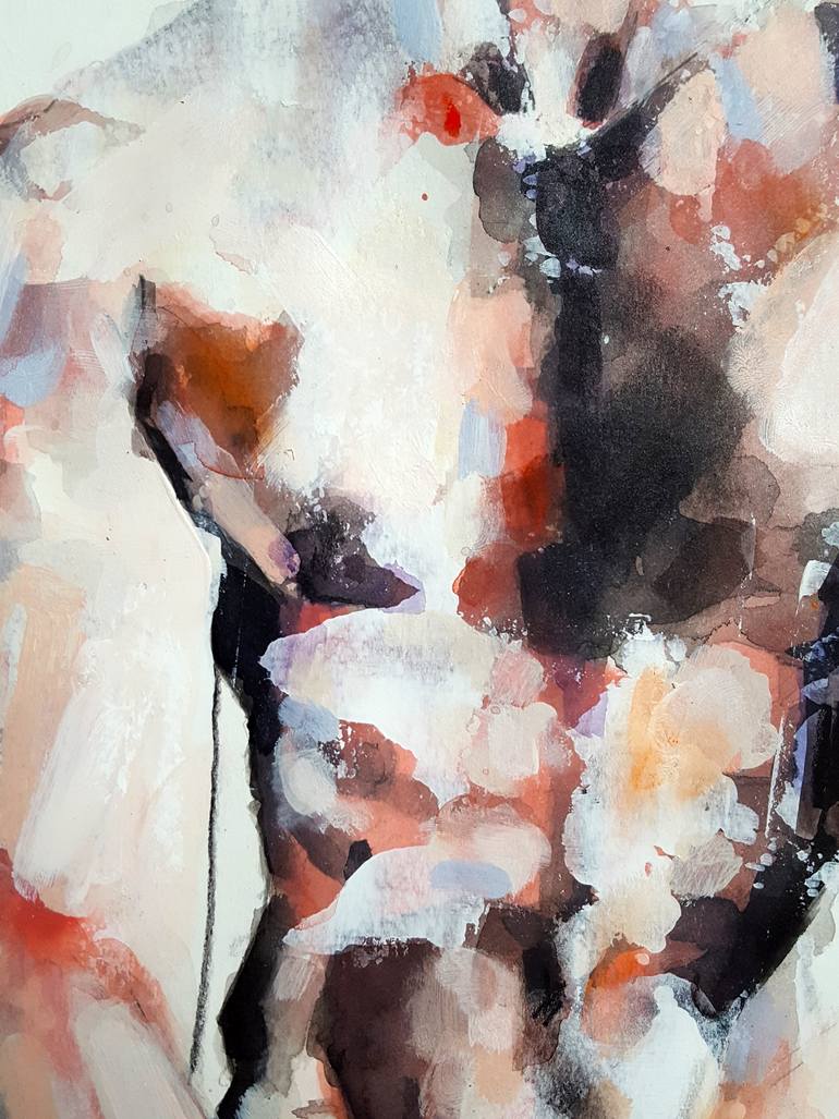 Original Expressionism Nude Drawing by Thomas Donaldson