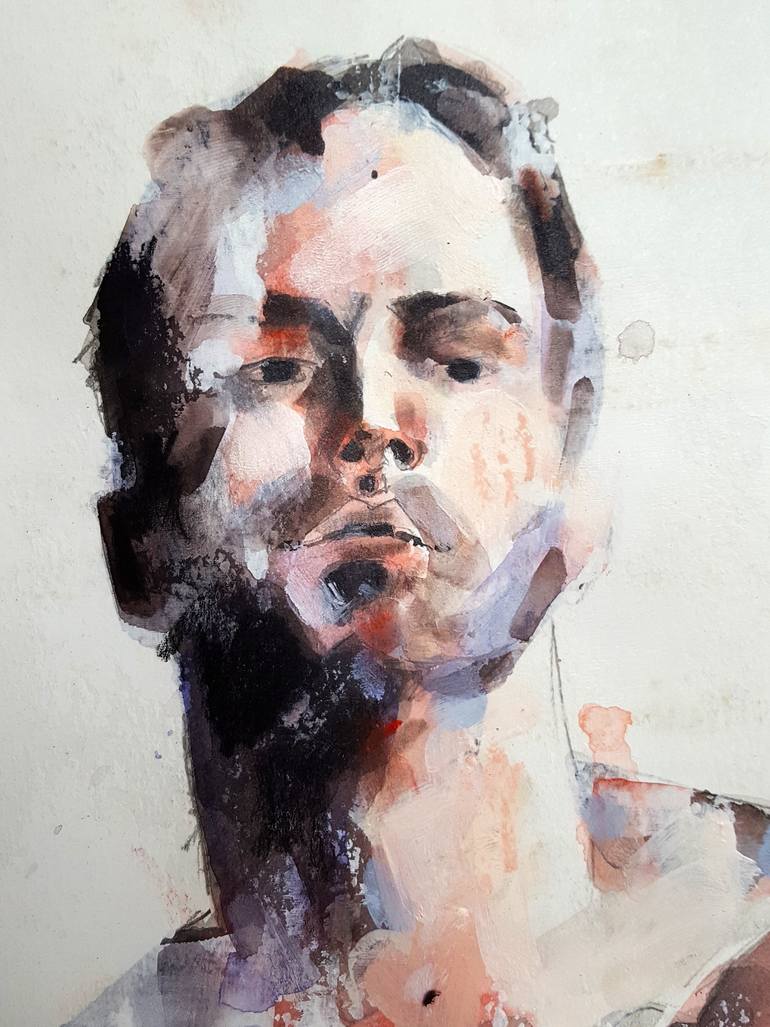 Original Expressionism Nude Drawing by Thomas Donaldson