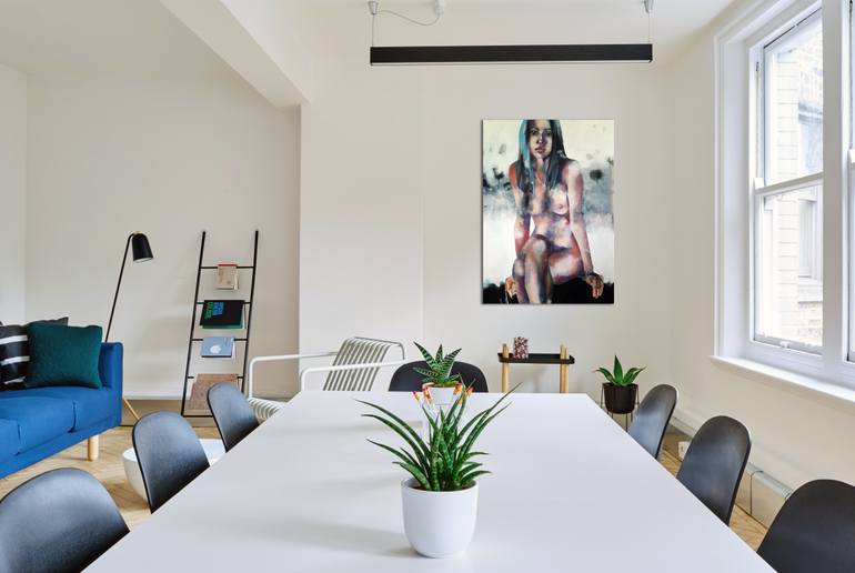 Original Expressionism Nude Painting by Thomas Donaldson