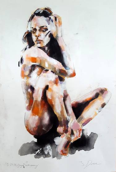 Print of Nude Drawings by thomas donaldson