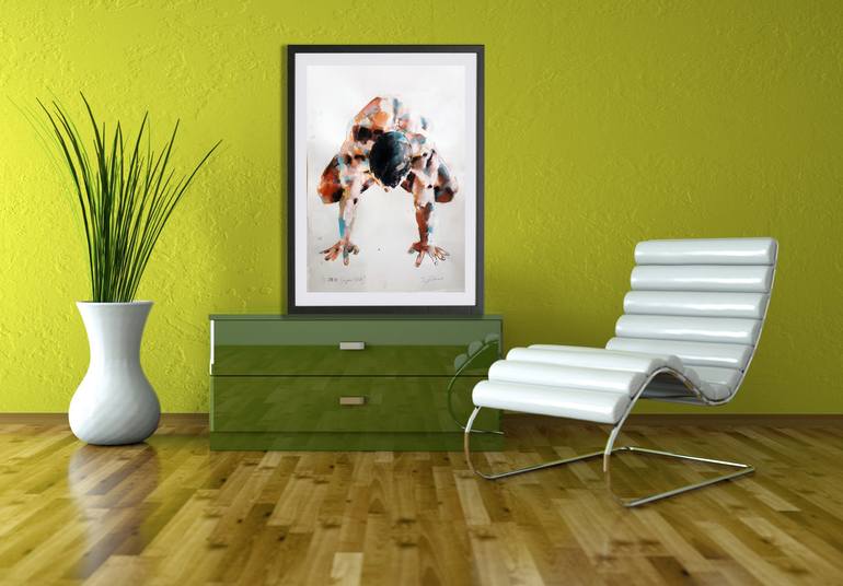 Original Expressionism Nude Drawing by Thomas Donaldson