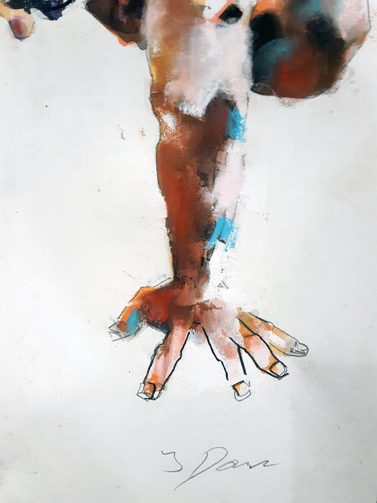 Original Expressionism Nude Drawing by Thomas Donaldson