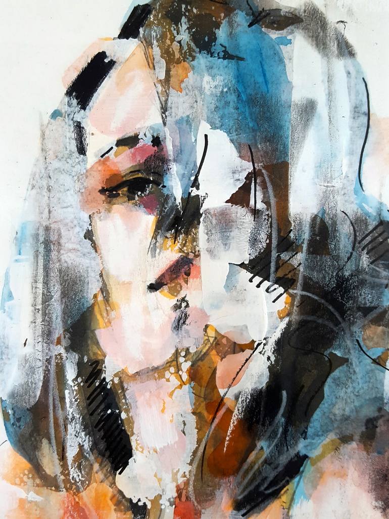 Original Expressionism Nude Drawing by Thomas Donaldson