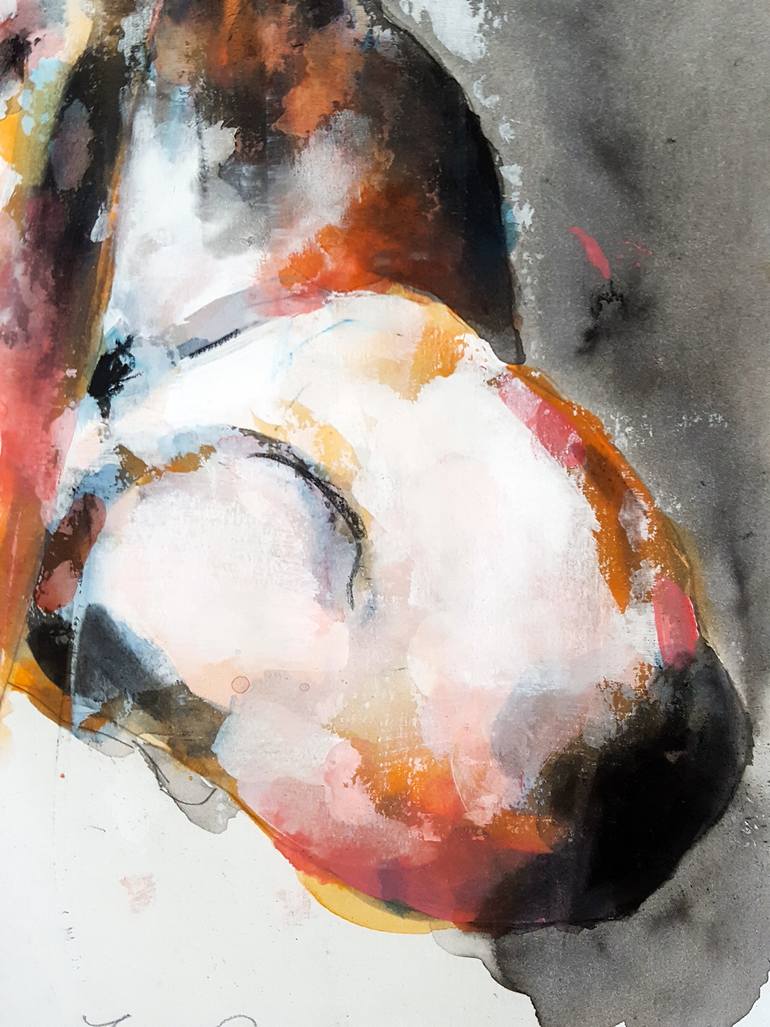 Original Expressionism Nude Drawing by Thomas Donaldson