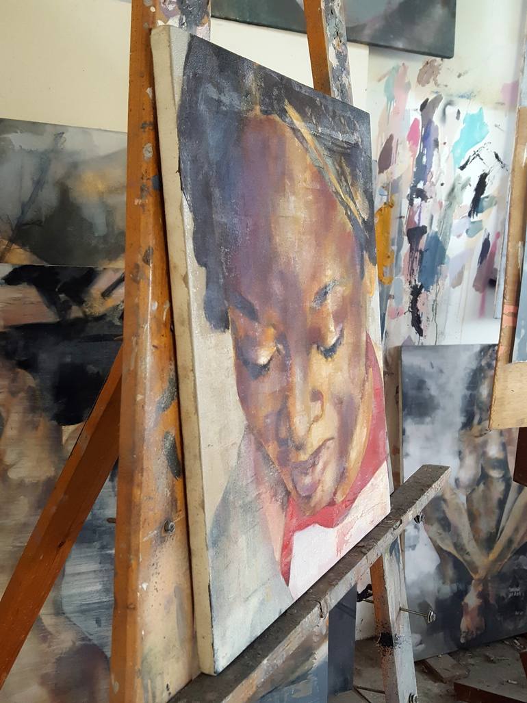 Original Expressionism People Painting by Thomas Donaldson