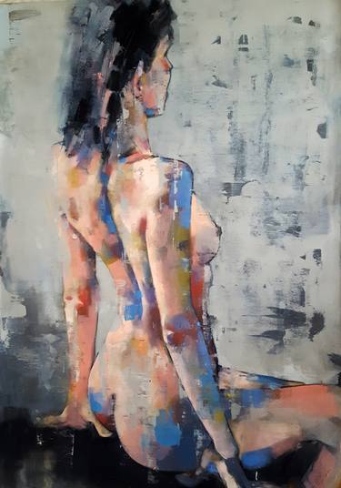 Original Expressionism Nude Paintings by thomas donaldson