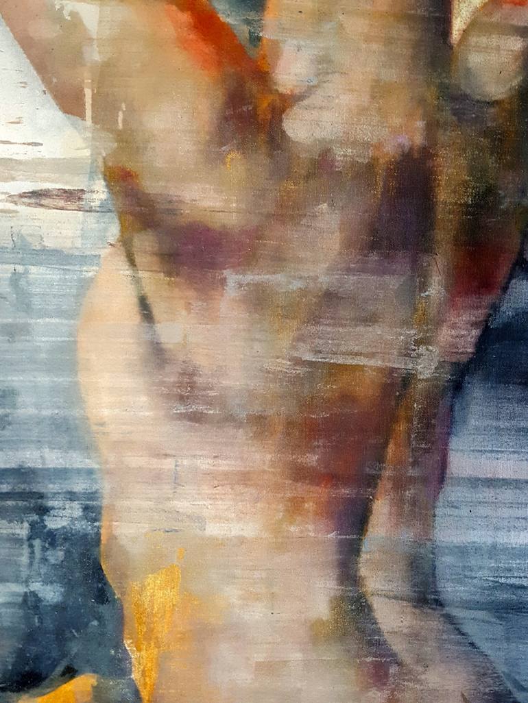 Original Expressionism Nude Painting by thomas donaldson