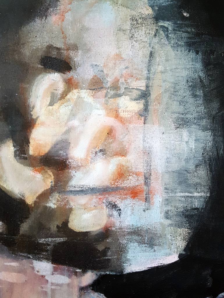 Original Expressionism People Painting by Thomas Donaldson