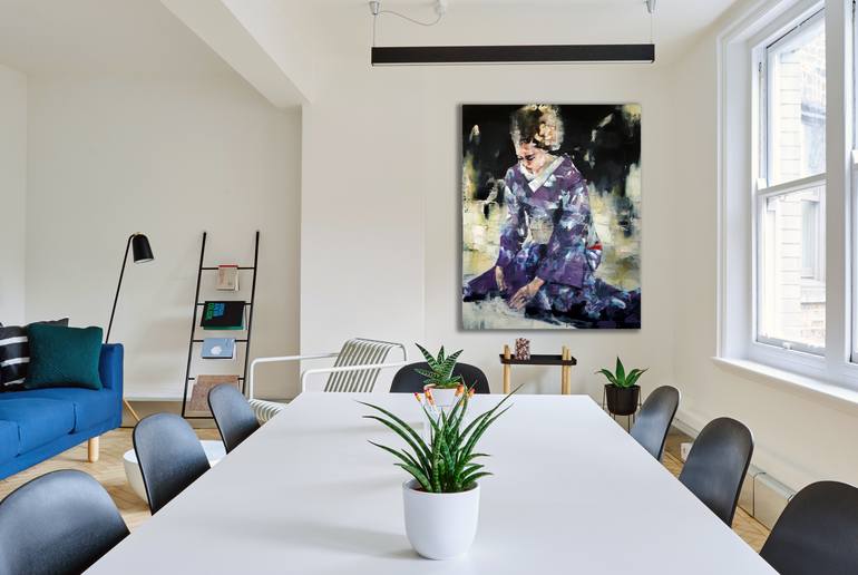 Original Expressionism People Painting by Thomas Donaldson