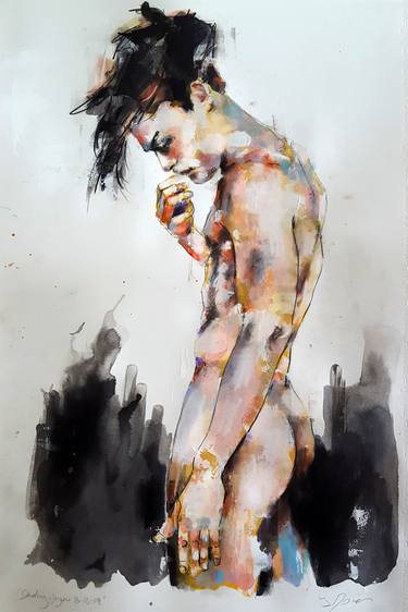 Print of Expressionism Men Paintings by thomas donaldson