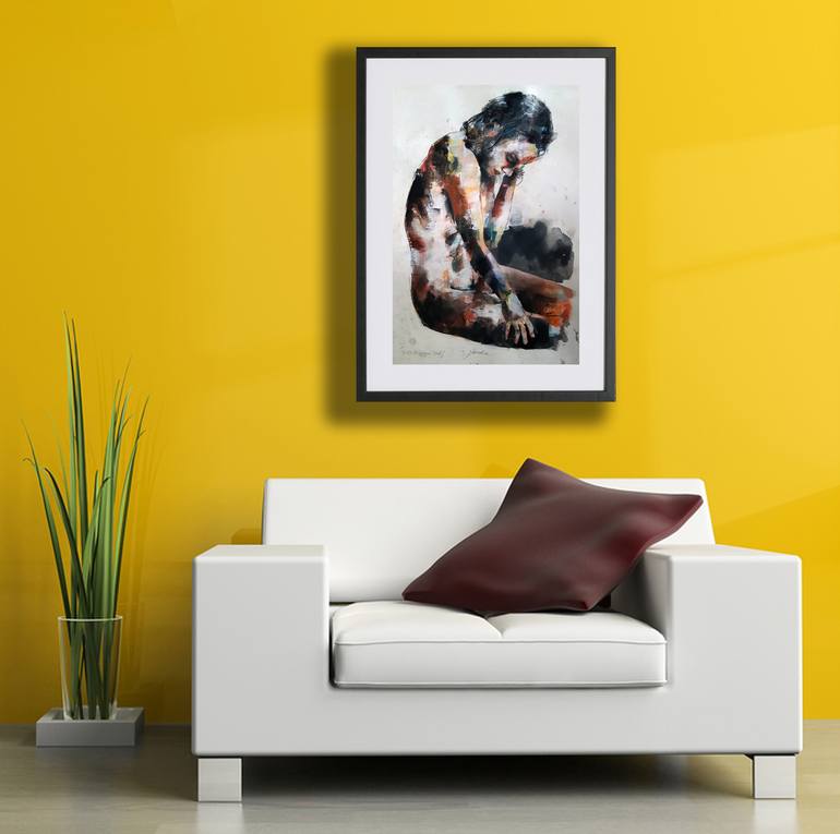 Original Expressionism Nude Painting by Thomas Donaldson