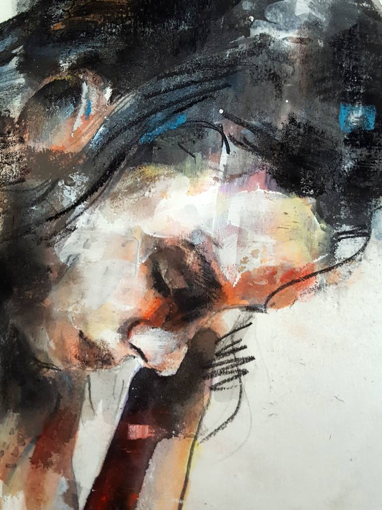 Original Expressionism Nude Painting by Thomas Donaldson