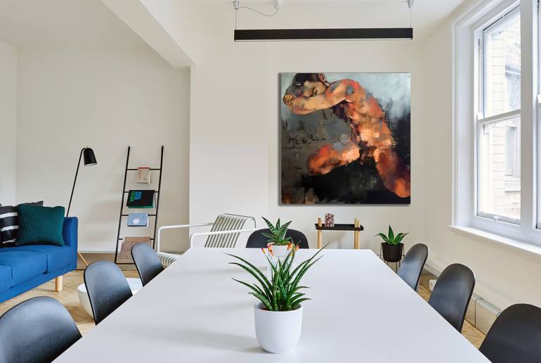 Original Expressionism Nude Painting by Thomas Donaldson