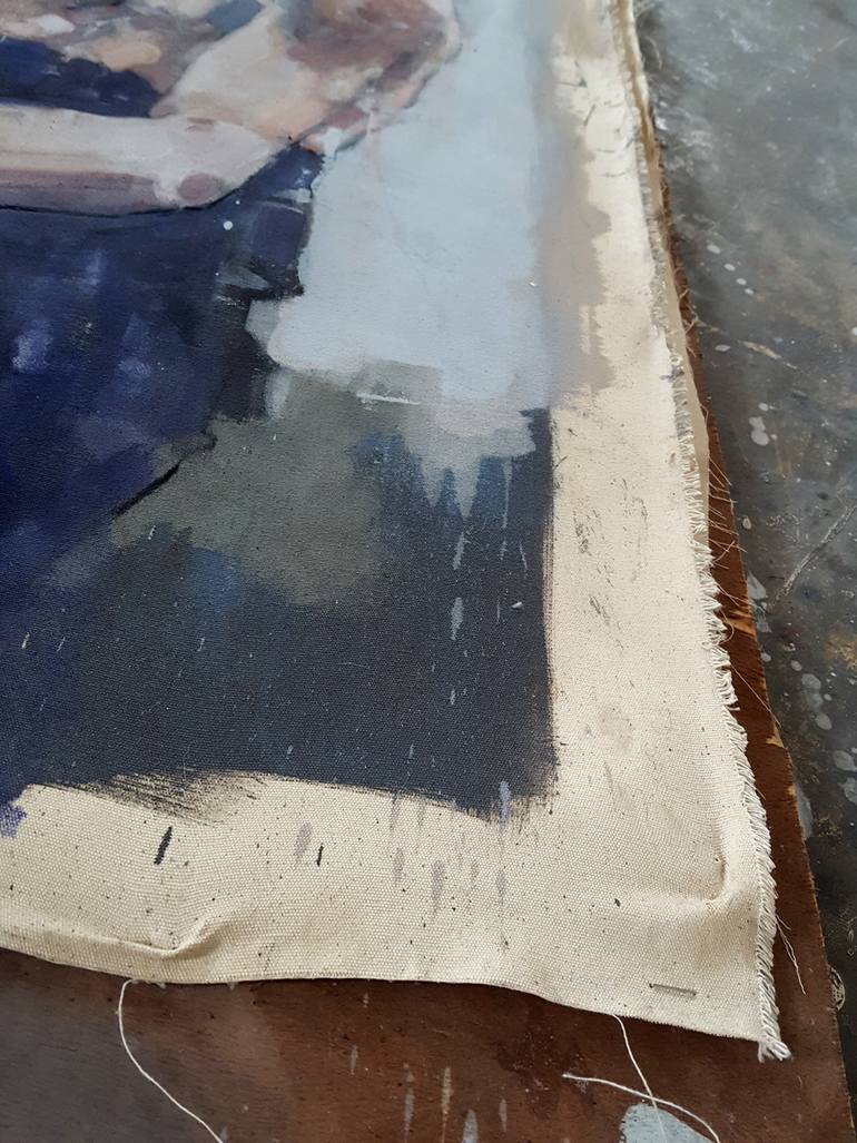 Original Expressionism Men Painting by Thomas Donaldson