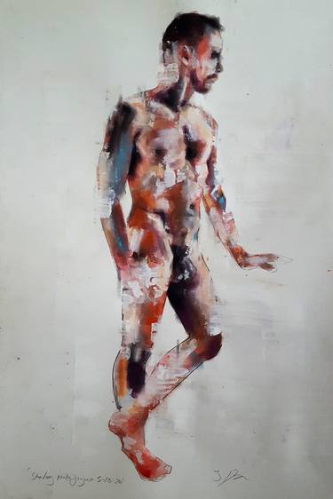 Print of Figurative Nude Paintings by thomas donaldson