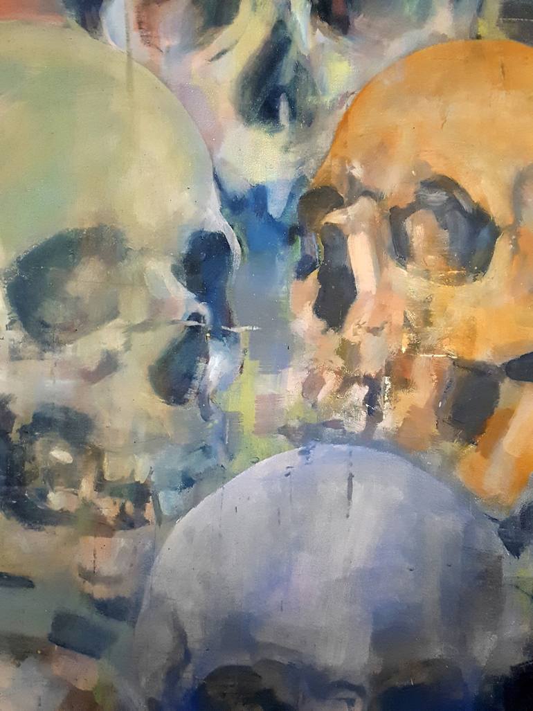 Original Expressionism People Painting by Thomas Donaldson