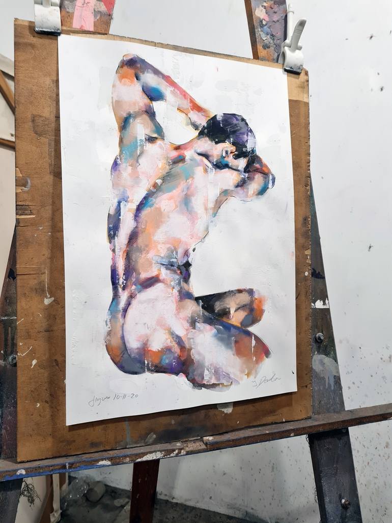 Original Nude Painting by thomas donaldson