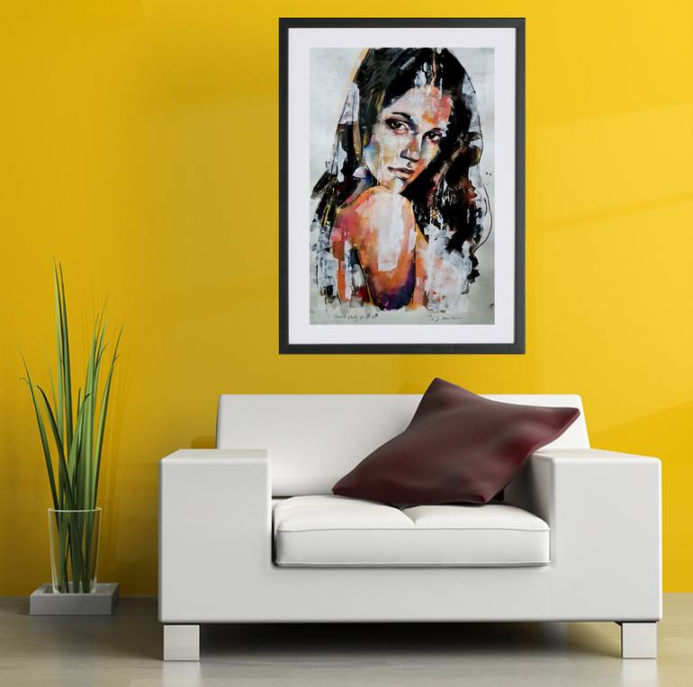 Original Expressionism Portrait Painting by thomas donaldson