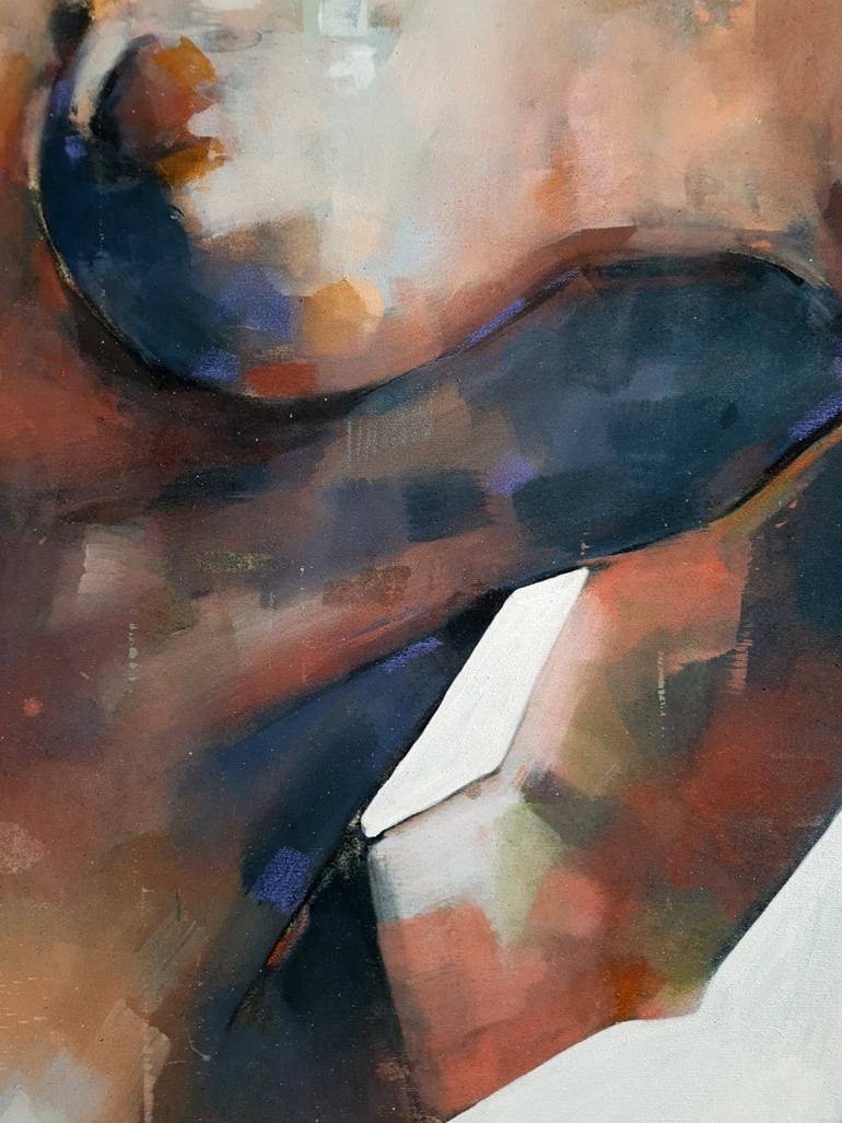 Original Expressionism Nude Painting by thomas donaldson