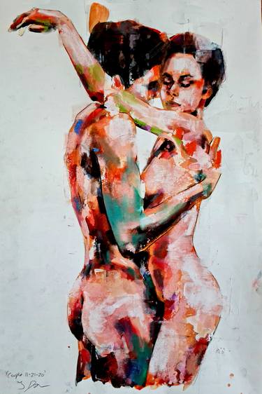 Print of Expressionism Love Paintings by thomas donaldson