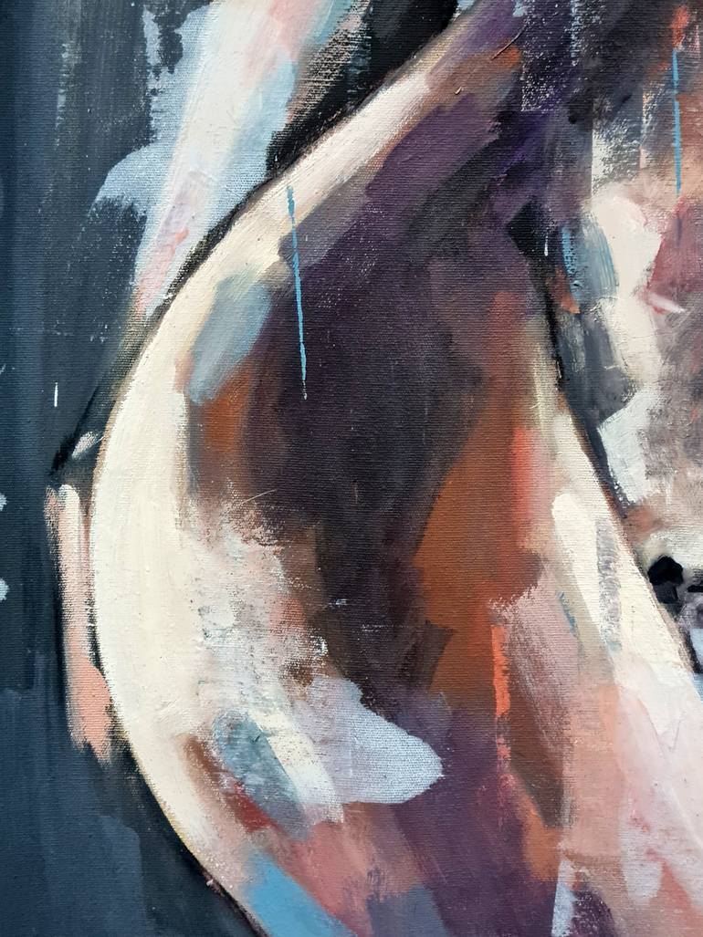 Original Expressionism Nude Painting by Thomas Donaldson