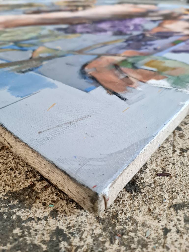 Original Expressionism Men Painting by Thomas Donaldson