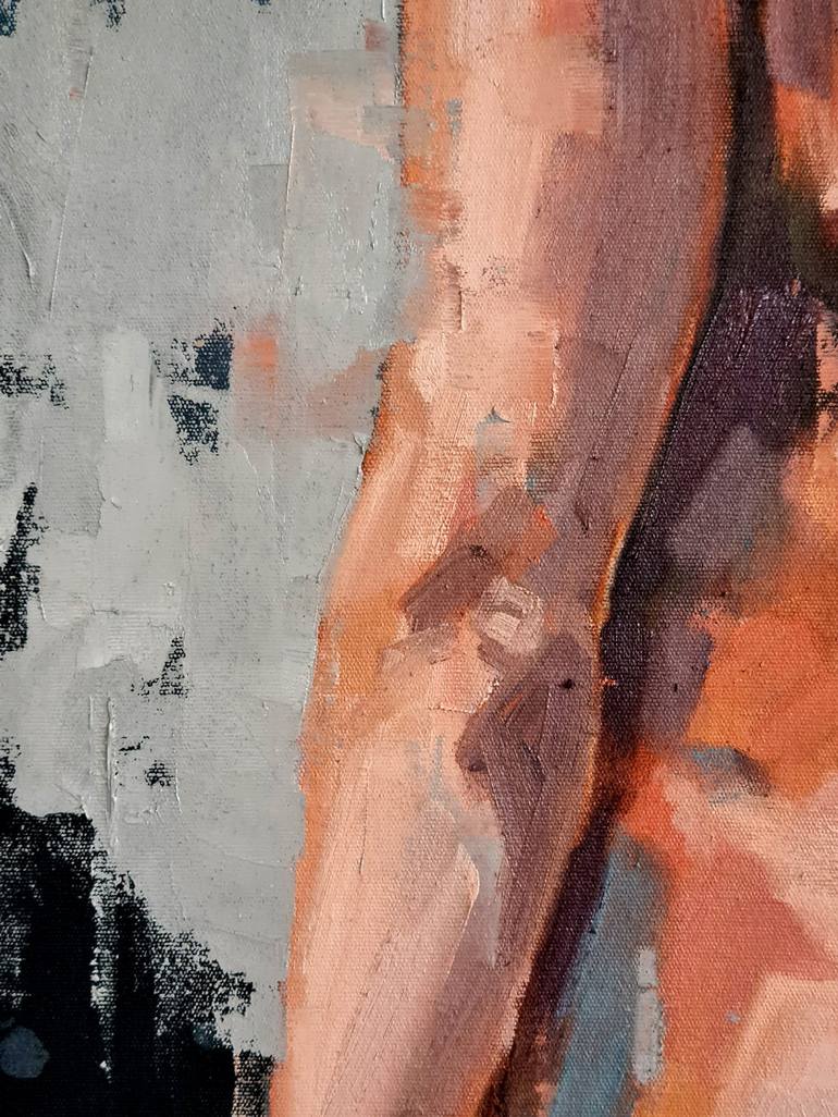 Original Expressionism Nude Painting by thomas donaldson