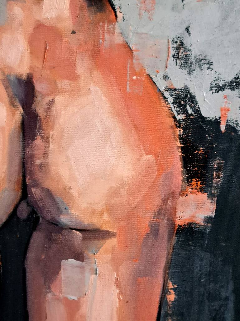 Original Expressionism Nude Painting by thomas donaldson