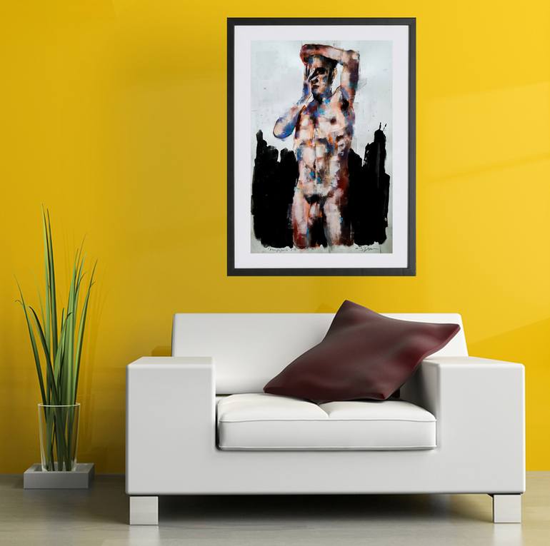 Original Expressionism Nude Painting by Thomas Donaldson