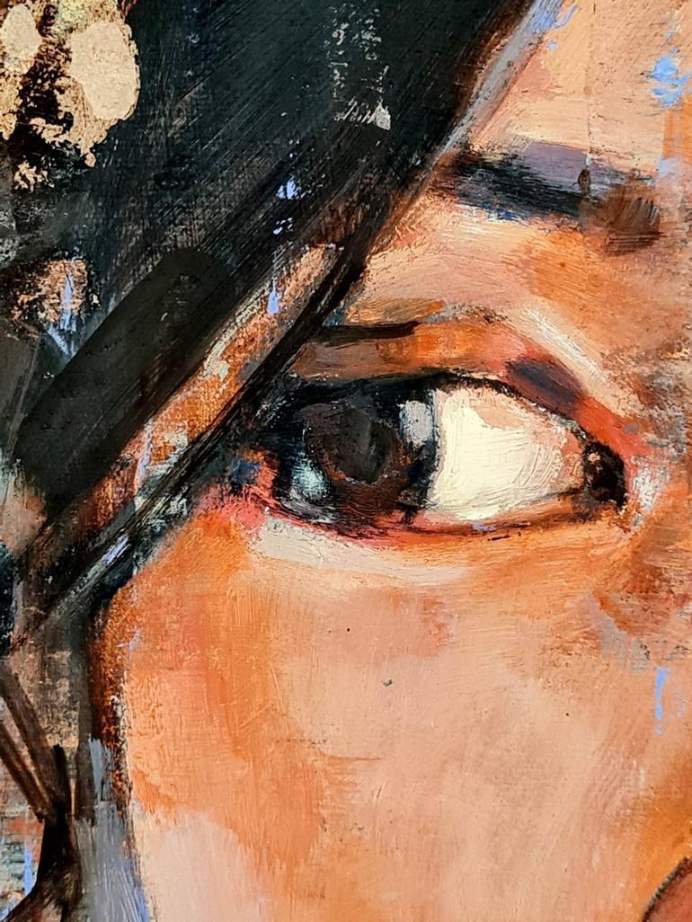 Original Expressionism Portrait Painting by thomas donaldson