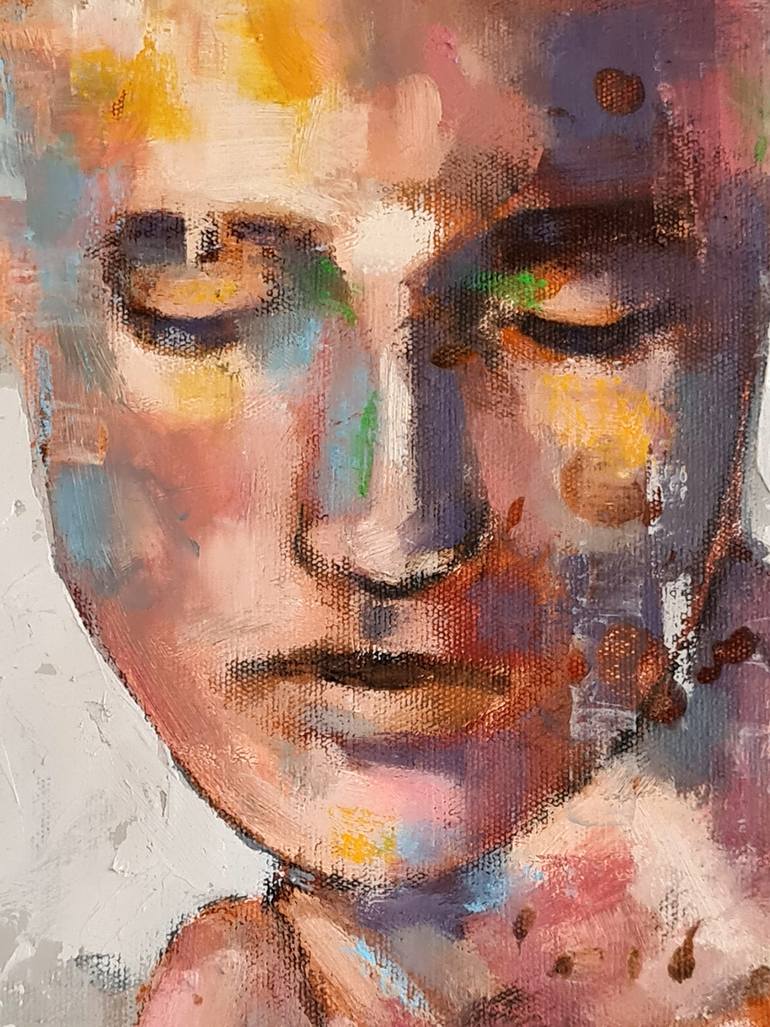 Original Expressionism Nude Painting by Thomas Donaldson