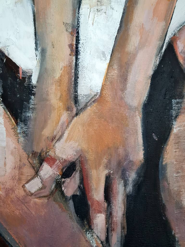 Original Expressionism People Painting by Thomas Donaldson