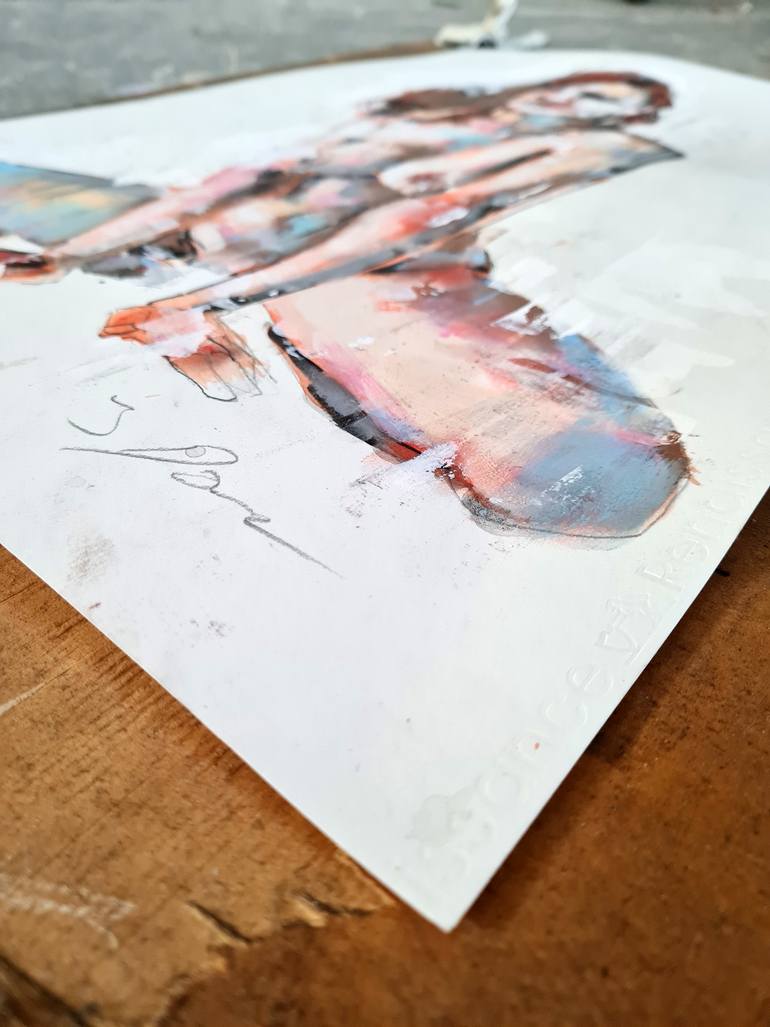 Original Expressionism Nude Painting by Thomas Donaldson