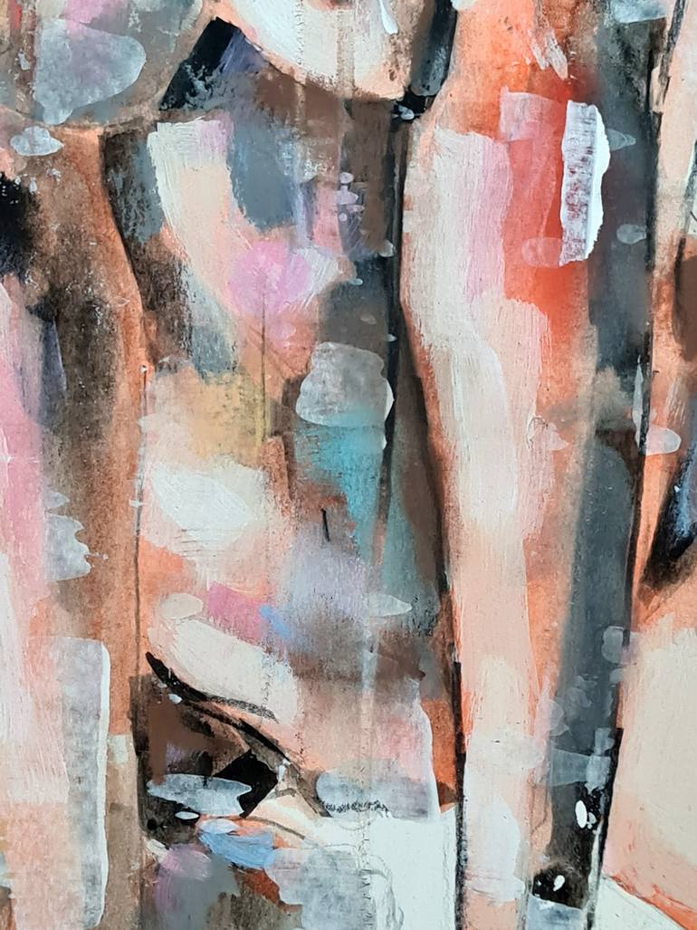 Original Expressionism Nude Painting by Thomas Donaldson