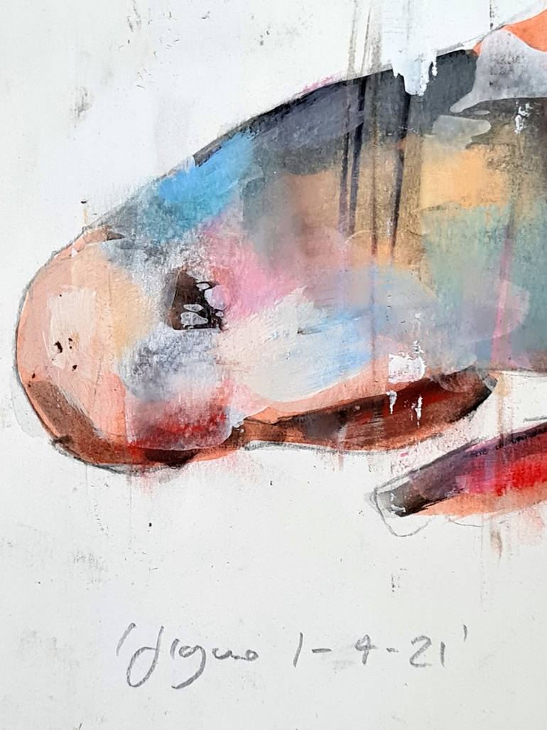 Original Expressionism Nude Painting by Thomas Donaldson