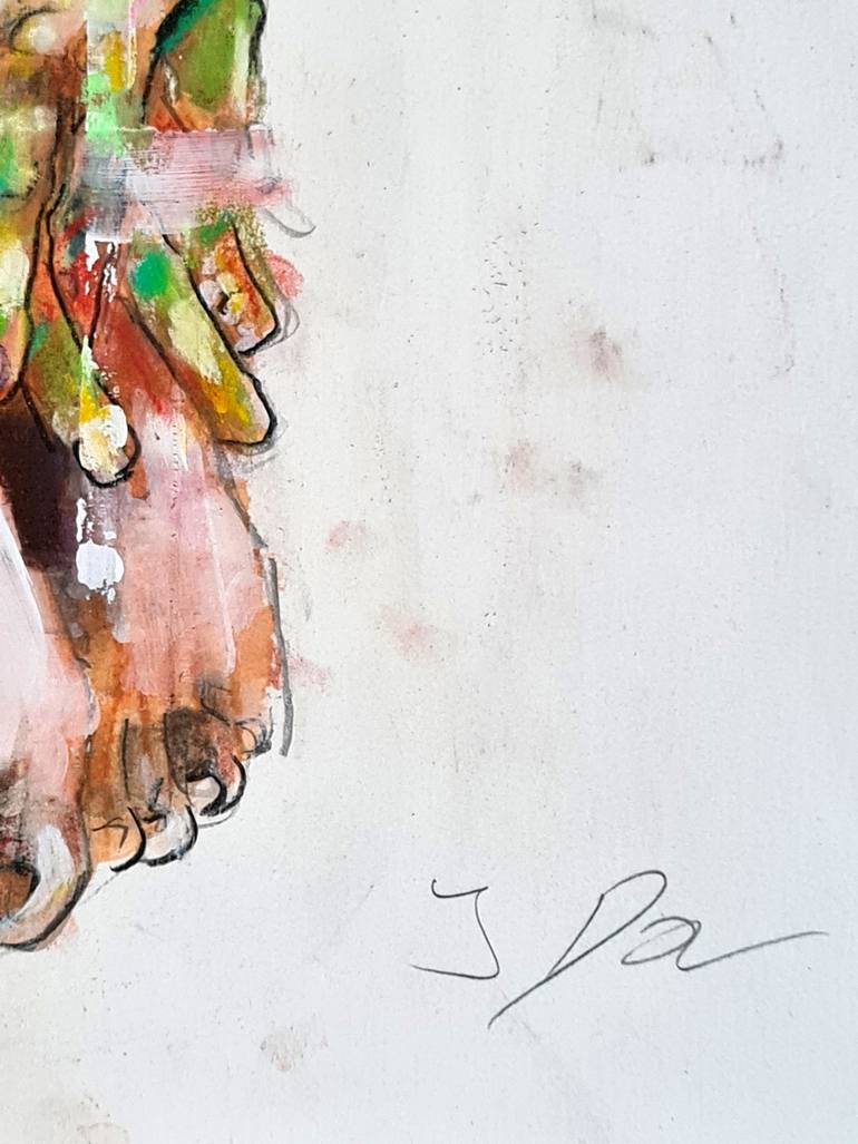 Original Expressionism Nude Painting by Thomas Donaldson