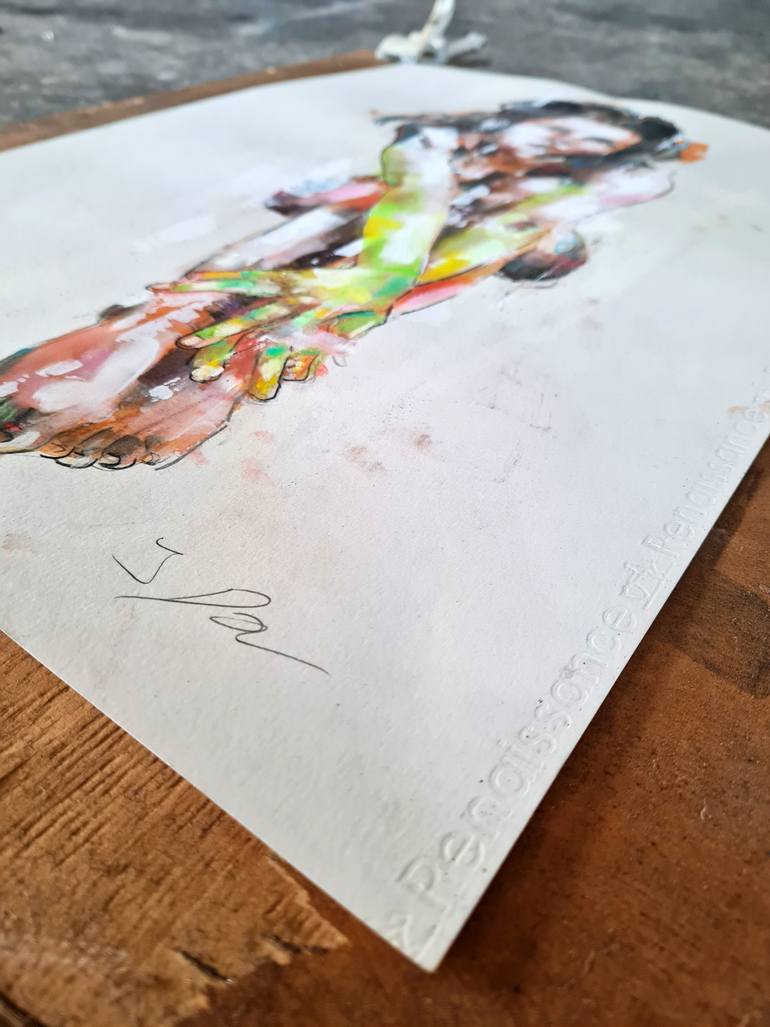 Original Expressionism Nude Painting by Thomas Donaldson