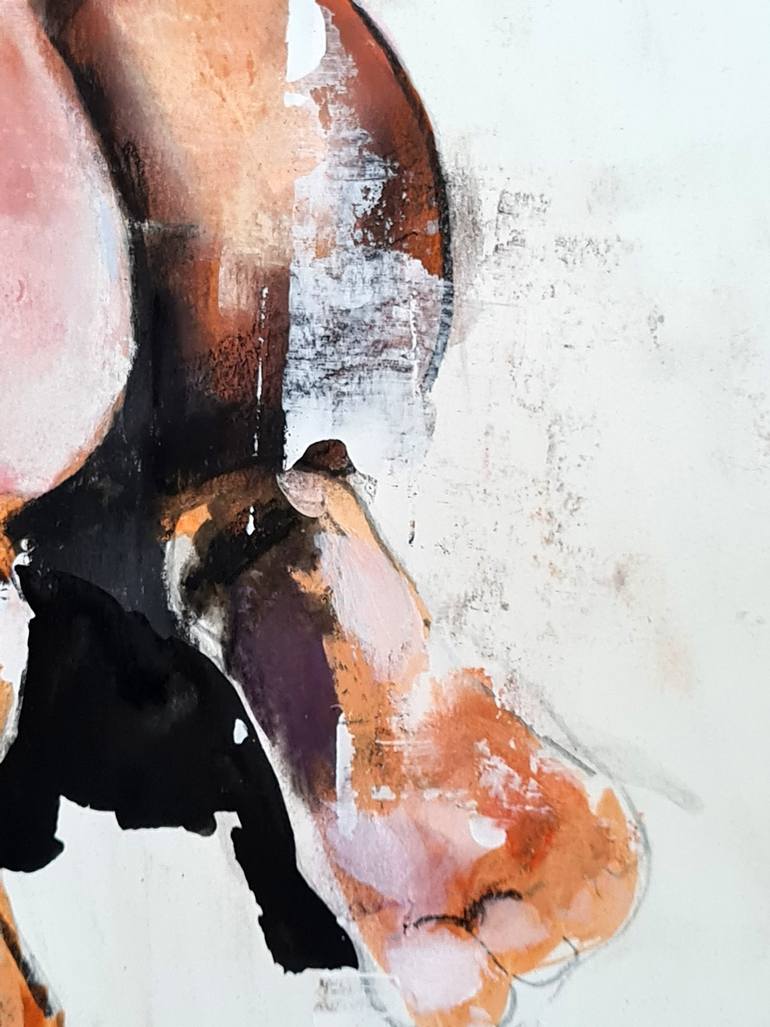 Original Expressionism Nude Painting by Thomas Donaldson