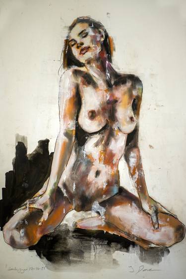 Print of Fine Art Nude Paintings by thomas donaldson