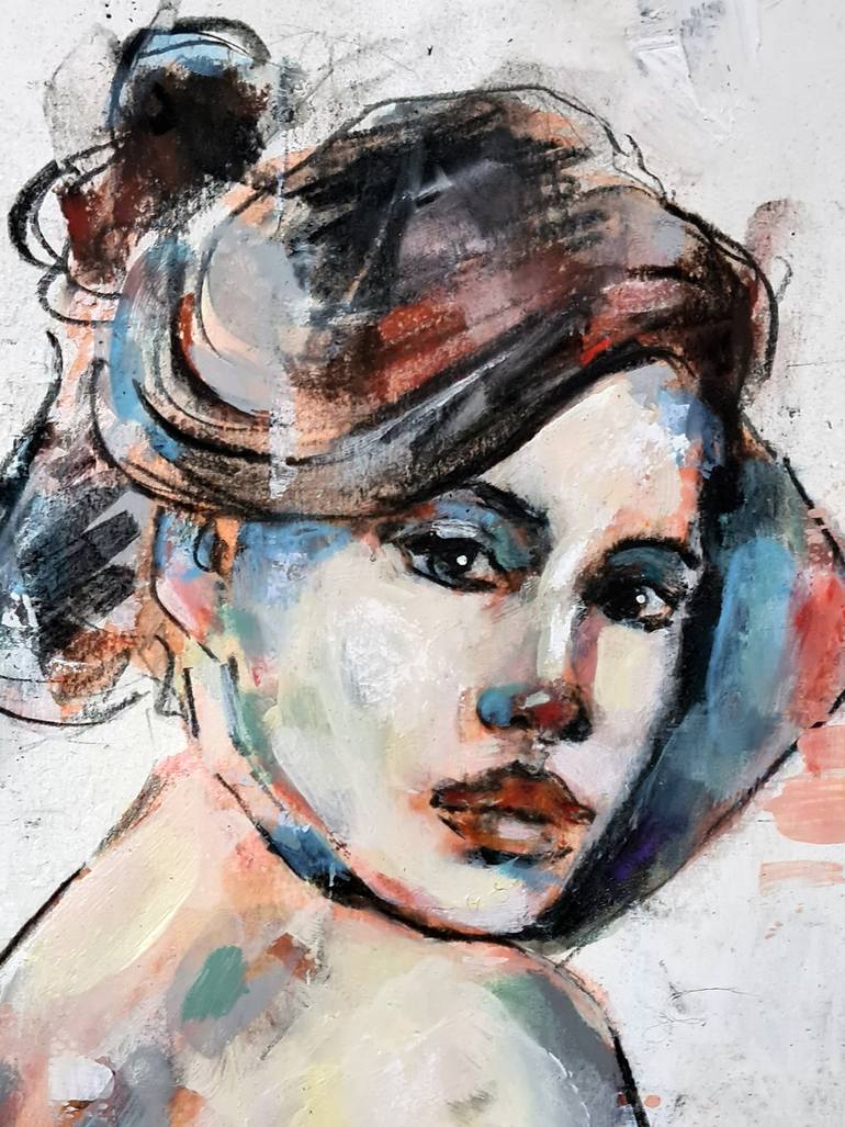 Original Expressionism Nude Painting by Thomas Donaldson