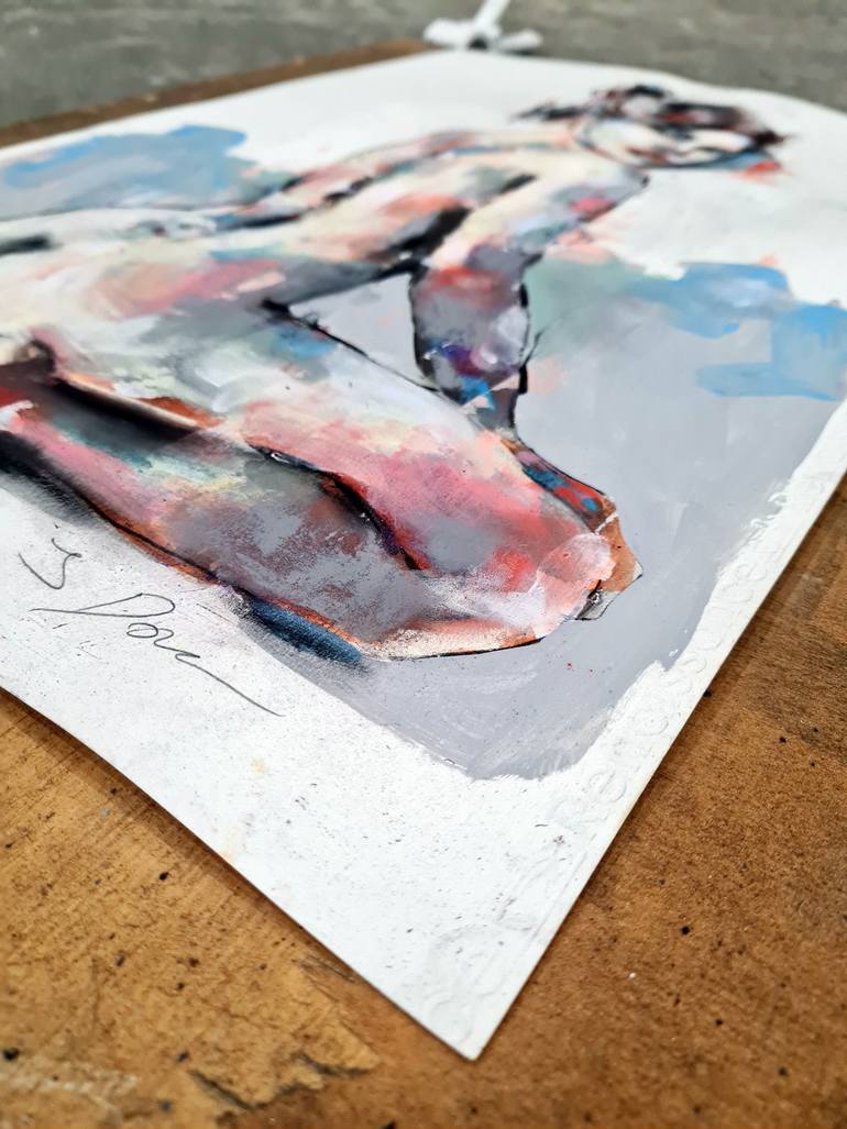 Original Expressionism Nude Painting by Thomas Donaldson