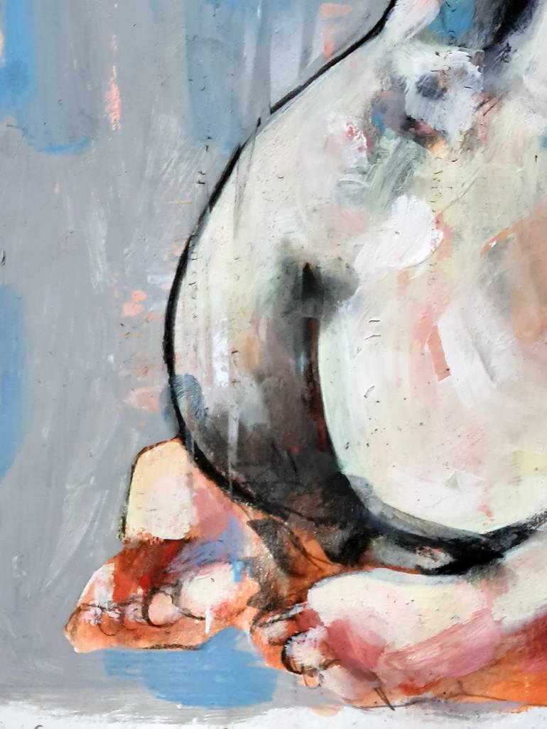 Original Expressionism Nude Painting by Thomas Donaldson