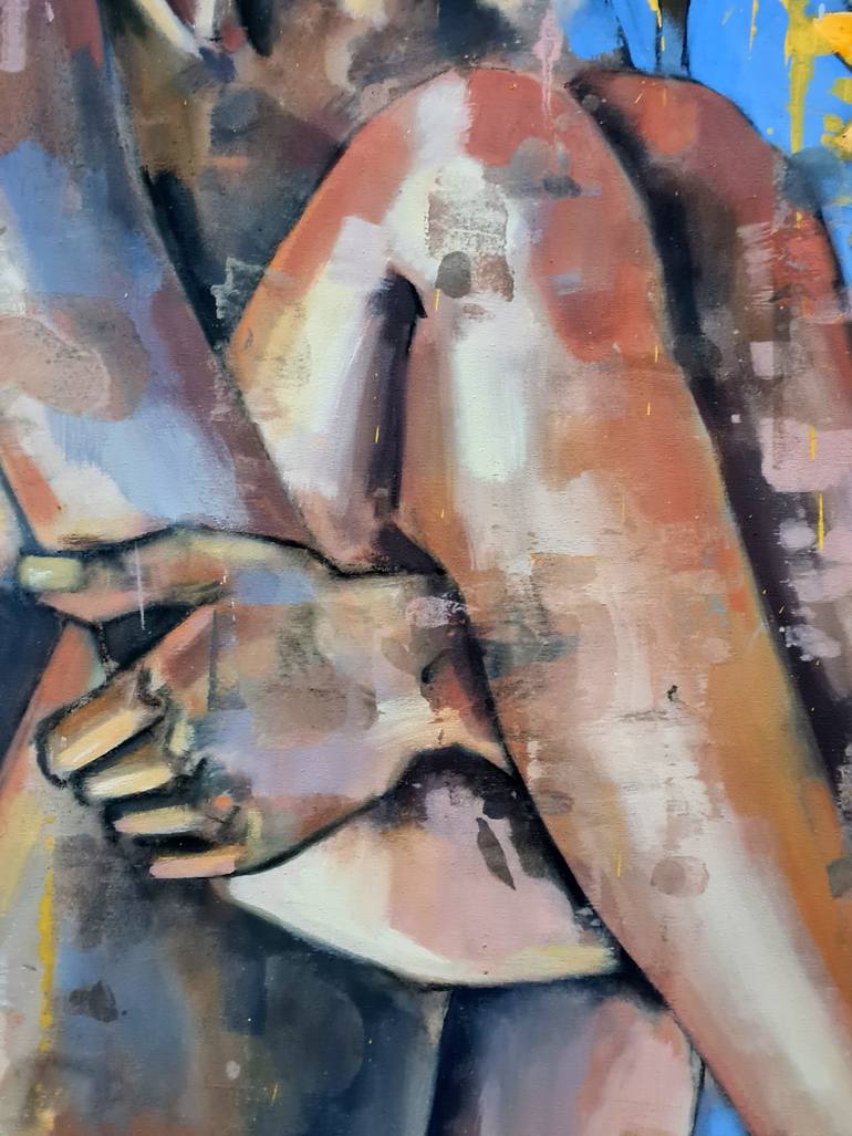 Original Expressionism People Painting by Thomas Donaldson