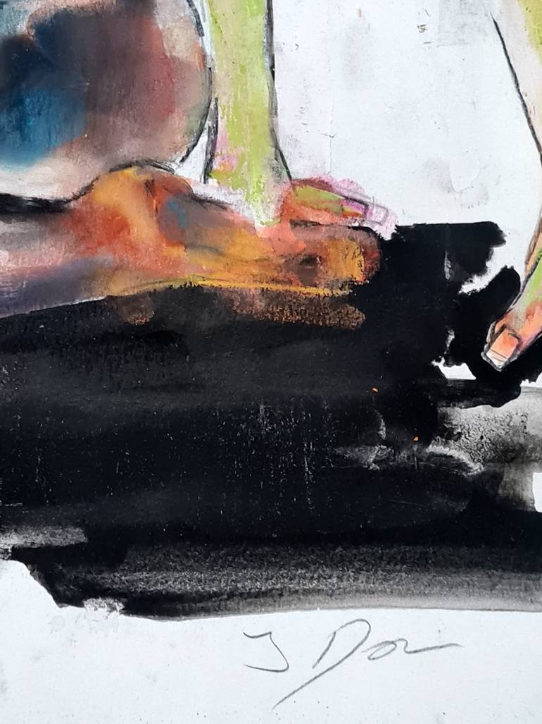 Original Expressionism Nude Painting by Thomas Donaldson