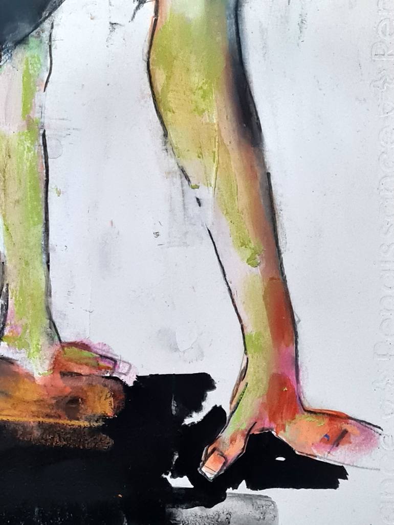 Original Expressionism Nude Painting by Thomas Donaldson