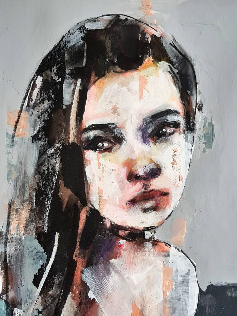 Original Expressionism Nude Painting by Thomas Donaldson