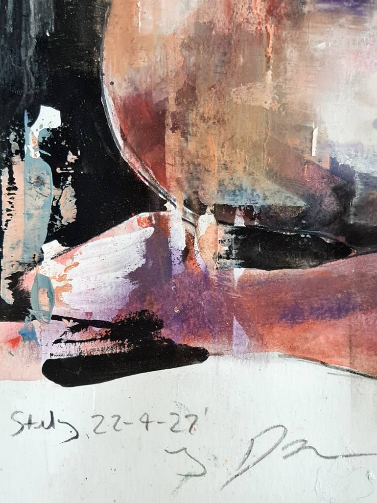 Original Expressionism Nude Painting by Thomas Donaldson